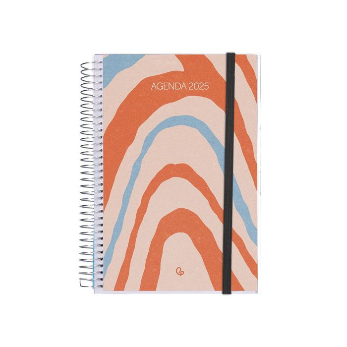 Agenda Espiral Liderpapel Tinos A5 2025 Personalizable Dia Pagina Papel 70 gr 1