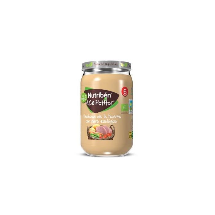 Nutriben Eco Potito Verduras Huerta Pavo 235Gr +6M