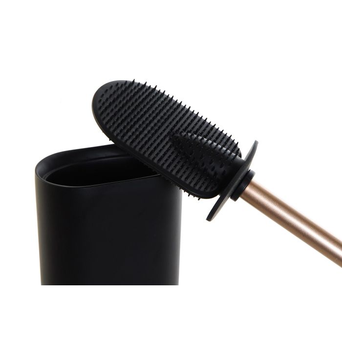Escobillero Glam DKD Home Decor Negro Dorado 6 x 40 x 10 cm 2 Escobillero Glam DKD Home Decor Negro Dorado 6 x 40 x 10 cm 2