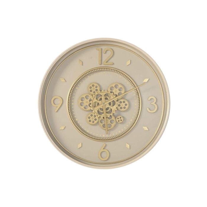 Reloj Pared Urban DKD Home Decor Beige Dorado 8.5 x 55.5 x 55.5 cm Reloj Pared Urban DKD Home Decor Beige Dorado 8.5 x 55.5 x 55.5 cm