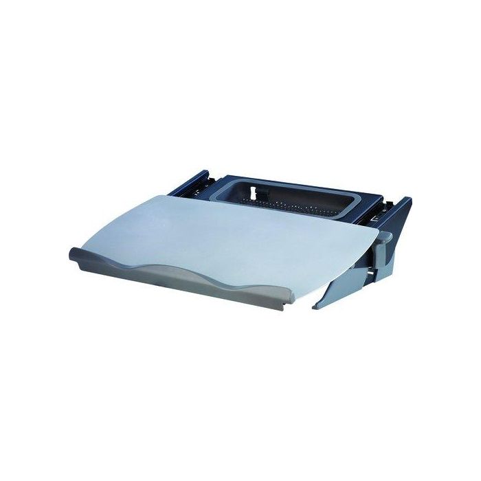 Fellowes Easy Glide Sujetalibros y Soporte Documentos Flexible A4/A3, 5kg, Ángulo Ajustable 7.5-37.5°, Negro/Gris