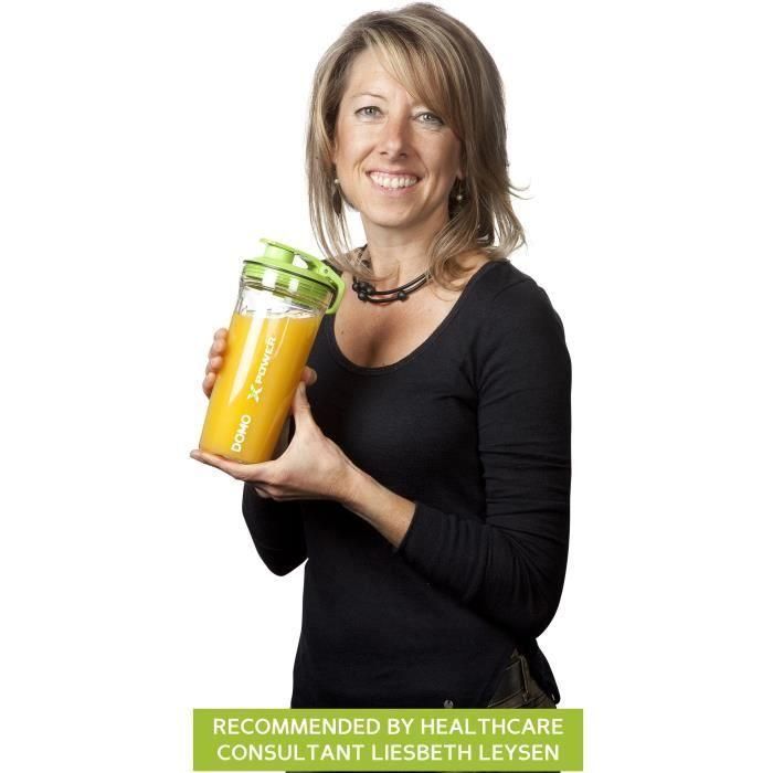 DOMO DO700BL Extractor de Nutrientes X Power 900W con Función Licuadora y 2 Botellas (300ml/600ml) - Blanco 5