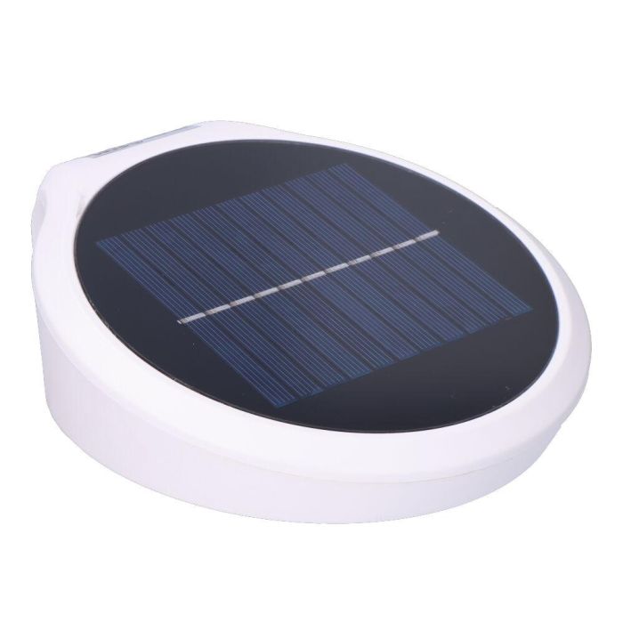 Aplique solar 2w 200lm 6500k con sensor color blanco edm 3