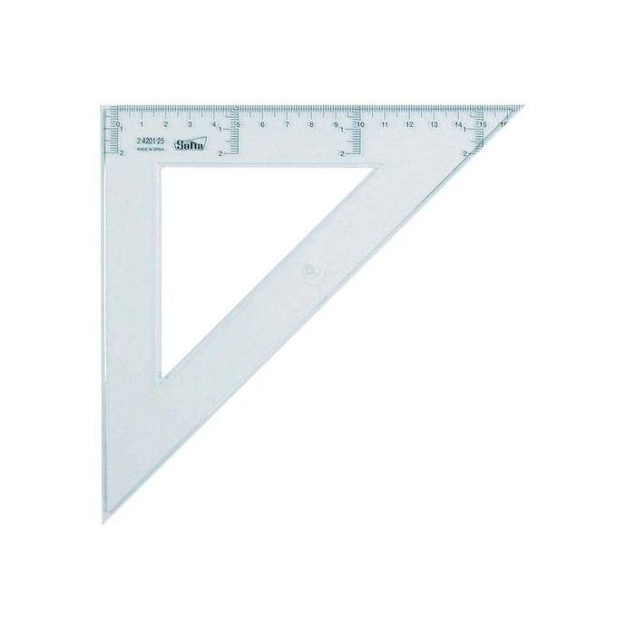 Escuadra Cristal Safta 25 Centimetros 20 unidades