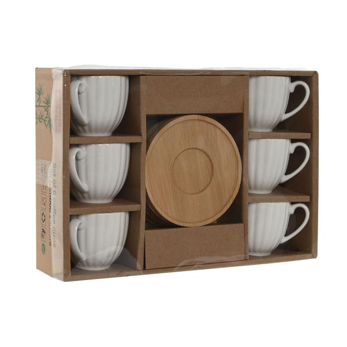 Cafe Basicos DKD Home Decor Blanco 6.2 x 5.7 x 8.5 cm Set de 6 3