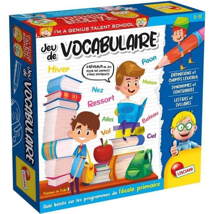 Génius Talent School - juego de vocabulario - se adapta a diferentes niveles. - LISCIANI Génius Talent School - juego de vocabulario - se adapta a diferentes niveles. - LISCIANI