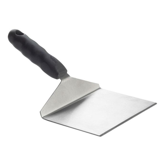 TABLECRAFT - 461BKEU/3 - Pack de 3 uds - Espátula sólida c/mango ergonómico y hoja cuadrada - 28 cm - hoja de 11,5x16 cm - Acero inoxidable