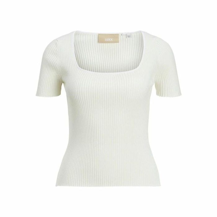 Camiseta de Manga Corta Mujer Jxsky Ss Jack & Jones Cloud Dancer Blanco Cálido