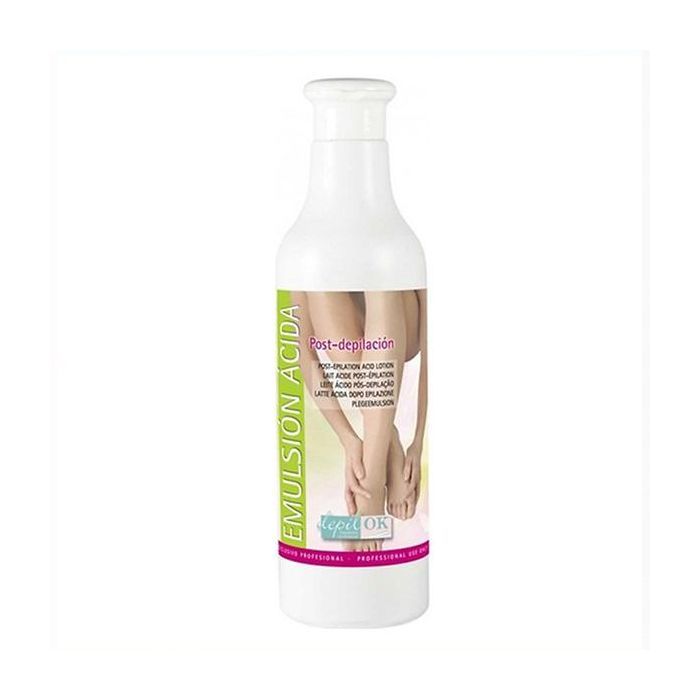 Depil Ok Emulsión Ácida 500 ml - Minimiza molestias post-depilación, piel tersa y suave