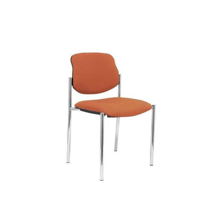 Silla Piqueras Y Crespo Villalgordo Confidente Chasis Cromo Asiento Y Respaldo Tapizados Bali Marron