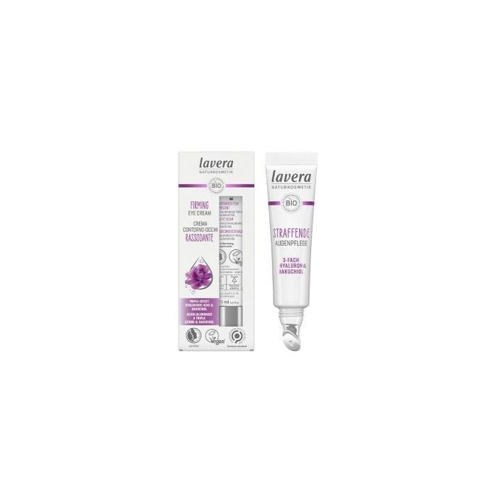 LAVERA Contorno de Ojos Reafirmante Karanja 15ml - Alisa Líneas Expresión, Suaviza Arrugas, Hidratación Intensa, Efecto Refrescante