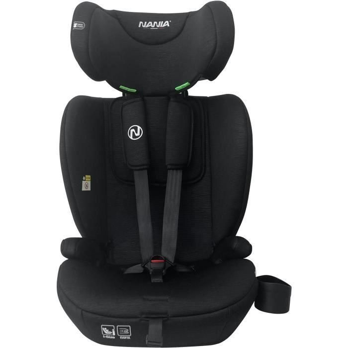 Nania NAN3760425910076 Silla de Coche Torino con Cinturón Grupo 1/2/3 Talla I con Reductor Negra 3