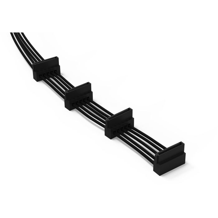 be quiet! CS-6740 Power Cable 4x S-ATA 720mm, Negro - Compatible con Dark Power Pro 8, Straight Power E9, Pure Power L8