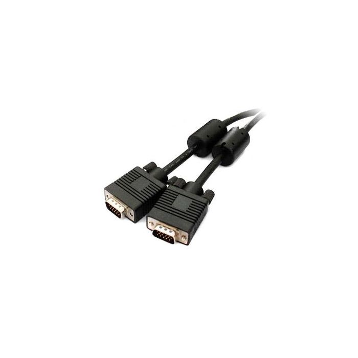 Elbe CA-112-VGA Cable VGA Macho/Macho 1.8m con Filtro 100Hz para Mejor Calidad de Imagen