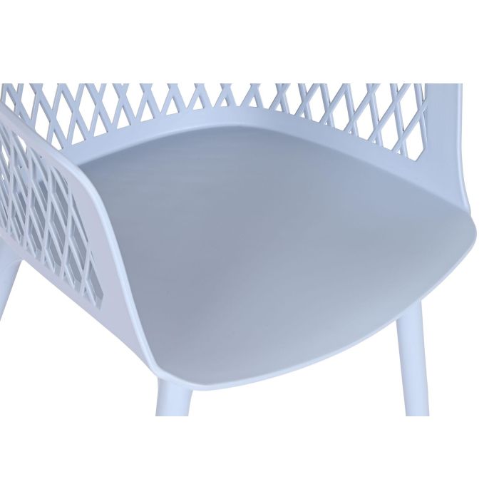 DKD Home Decor Silla Urban Shenglong 3 Azul 57 x 83.5 x 55 cm (4 Unidades) 1