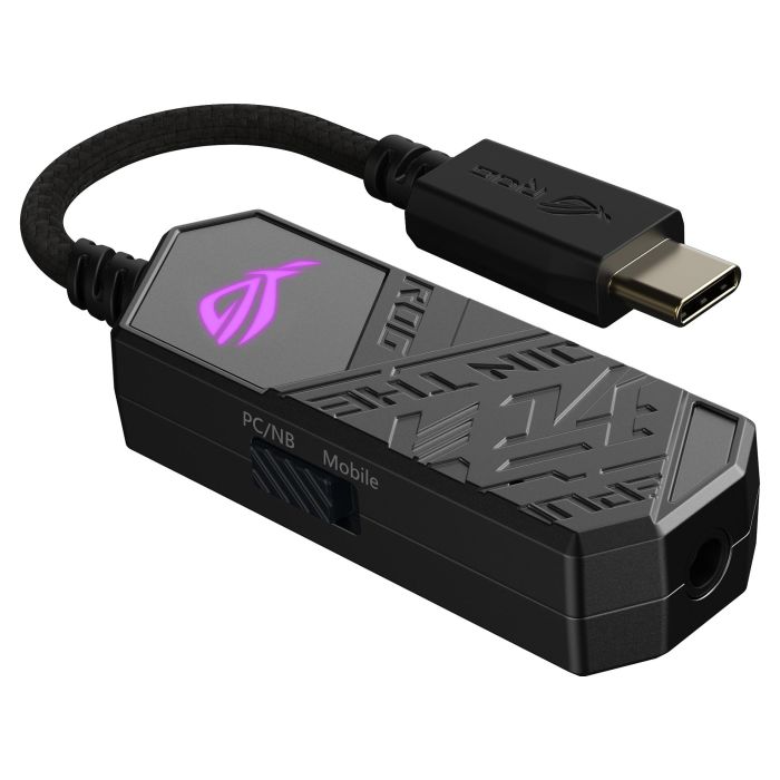 ASUS ROG Clavis Adaptador de Micrófono con Cancelación de Ruido IA para PC, MAC, PlayStation 4, PlayStation 5, Nintendo Switch 6