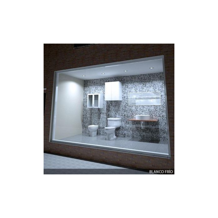 Placa LED Circular 9W 900Lm Níquel Satinado 230V AC Blanco Frío [HO-PLCIR9WHPNS-9W-CW] 3