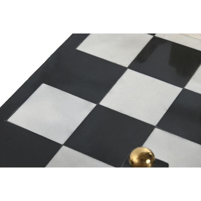 Juego Moderno DKD Home Decor Blanco Negro 43.5 x 2 x 43.5 cm 2