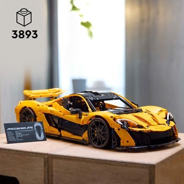 LEGO Technic 42172 McLaren P1 - Kit de modelo de hipercoche para adultos entusiastas de los vehículos 1