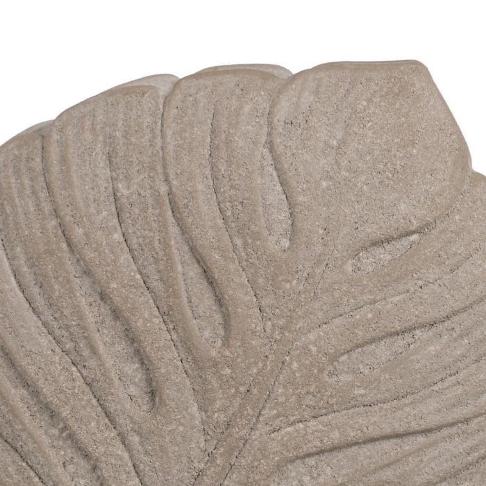 Jarrón Hojas Gris Cerámica Decoración 31 X 30 cm