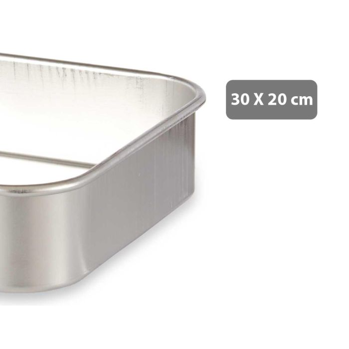 Rustidera de Aluminio Kinvara 30x20 cm - Apta Horno, Gas y Lavavajillas (12 Unidades) 2 Rustidera de Aluminio Kinvara 30x20 cm - Apta Horno, Gas y Lavavajillas (12 Unidades) 2