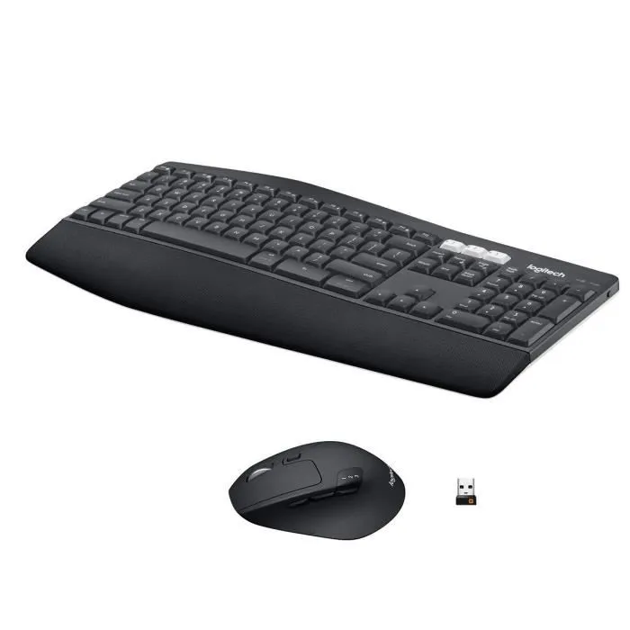 Logitech MK850 Teclado y Ratón Inalámbrico Performance Combo, Confort Ergonómico con Reposamuñecas Acolchado, Multipareja 3 Dispositivos 0 Logitech MK850 Teclado y Ratón Inalámbrico Performance Combo, Confort Ergonómico con Reposamuñecas Acolchado, Multipareja 3 Dispositivos 0