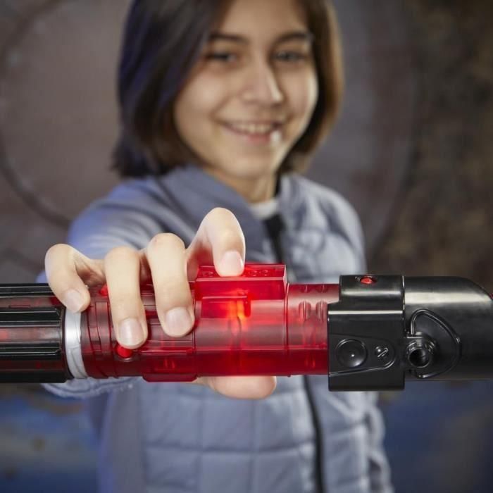 Hasbro HAS5010996202352 Sable de luz electrónico Darth Vader, Star Wars Lightsaber Forge Kyber Core, Juguete niños 4 años 1
