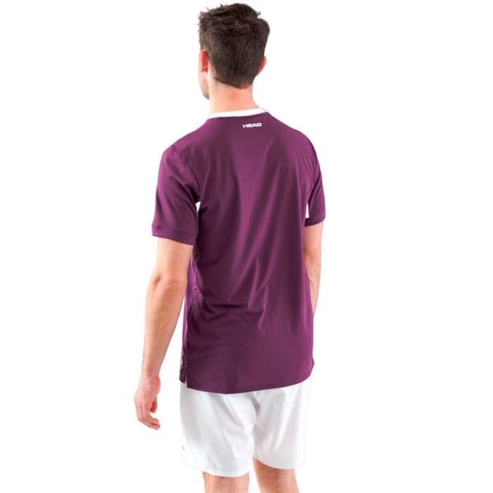 Camiseta Deportiva de Manga Corta Head Slice Morado Tenis 2