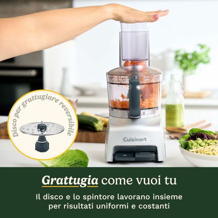 Cuisinart Procesador de Alimentos Compacto FP5E 1185 ml Gris 4