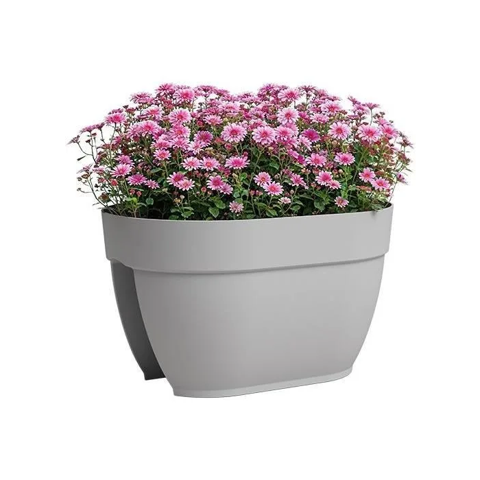 Artevasi CAPRI CAMPANA Jardinera Balcón 40 cm Gris Claro 1 Artevasi CAPRI CAMPANA Jardinera Balcón 40 cm Gris Claro 1