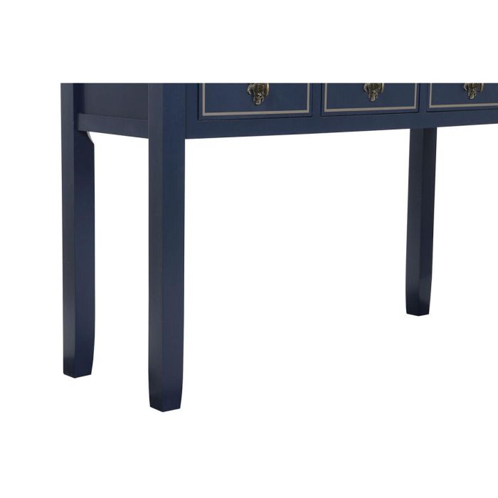 Consola Home ESPRIT Marrón Azul marino Madera de Paulonia 103 x 35 x 80 cm 6