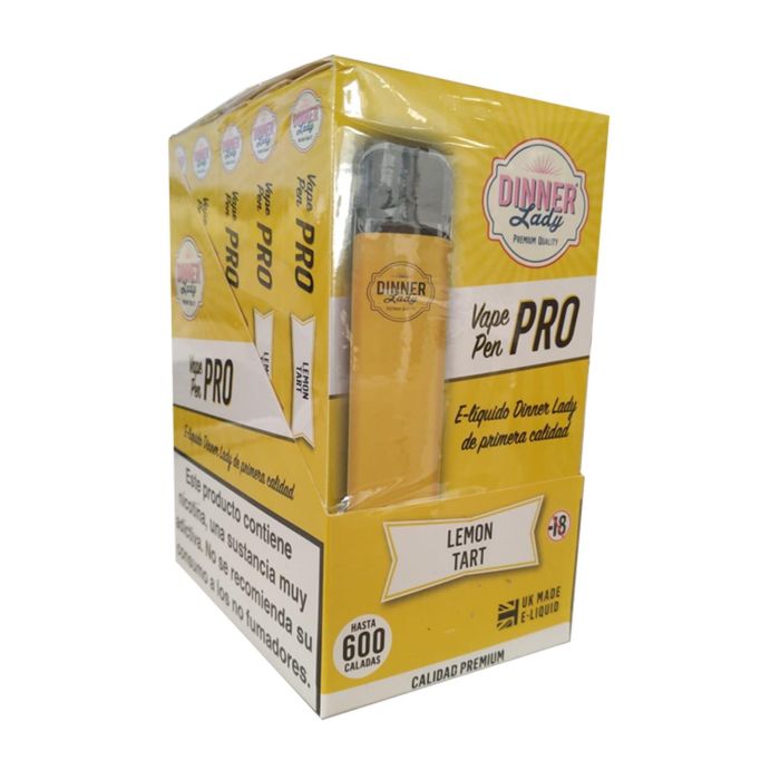 Dinner lady pro vapeador lemon tart pack 10un