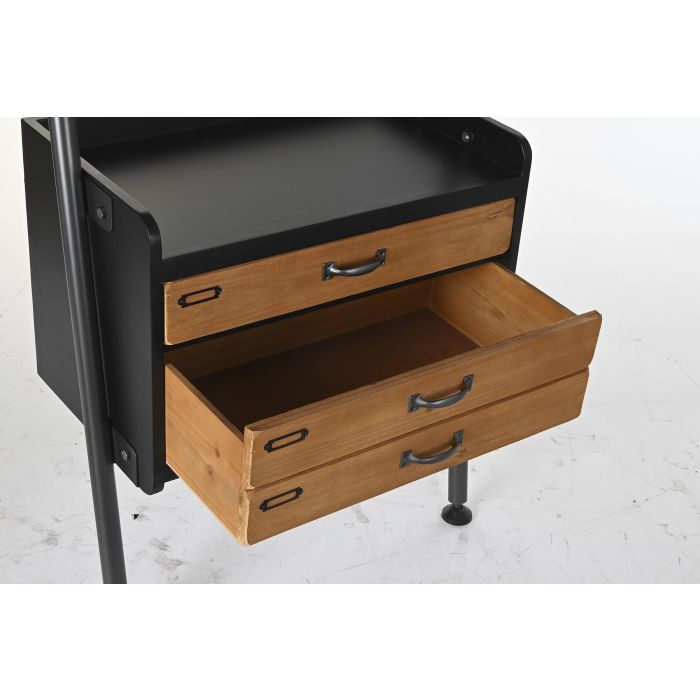 Estanteria Vintage DKD Home Decor Negro Natural 40 x 155 x 67 cm 3 Estanteria Vintage DKD Home Decor Negro Natural 40 x 155 x 67 cm 3