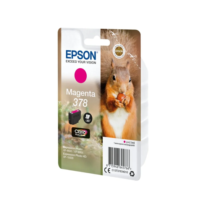 EPSON Singlepack Magenta 378 Claria Photo HD Ink 2