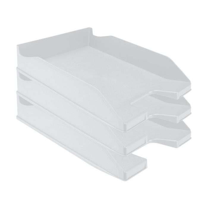 Bandeja Sobremesa Plastico Q-Connect Gris Opaco 240x70x340 mm 6 unidades 5