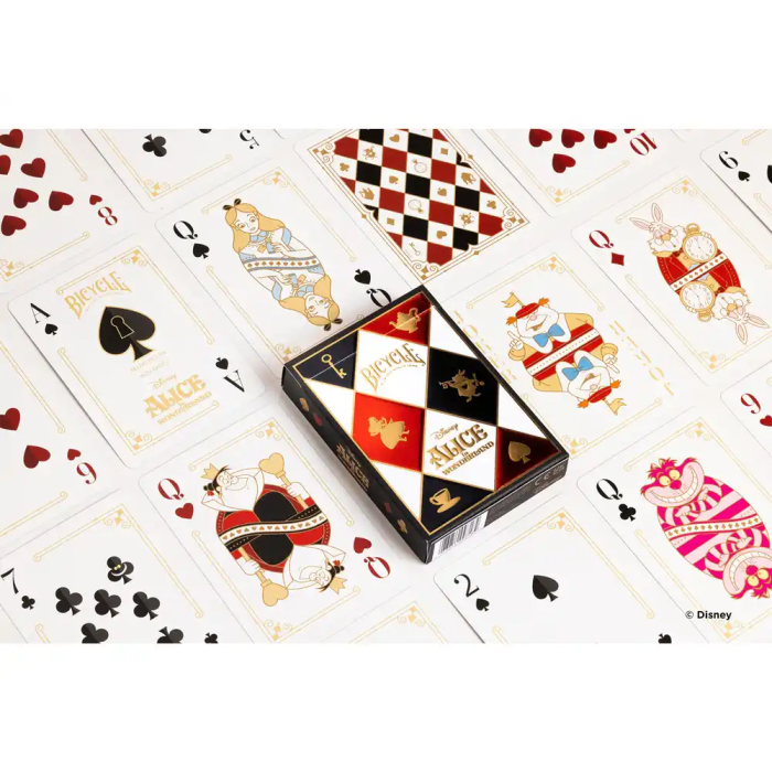 Bicycle Baraja de Cartas Alice in Wonderland Disney - Ideal para Poker, Magia y Coleccionismo 2