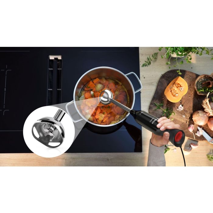 BOSCH MS6CB6110 Batidora de Mano ErgoMixx 1000W, 12 Velocidades + Turbo, Vaso Batidor, Negra 2 BOSCH MS6CB6110 Batidora de Mano ErgoMixx 1000W, 12 Velocidades + Turbo, Vaso Batidor, Negra 2