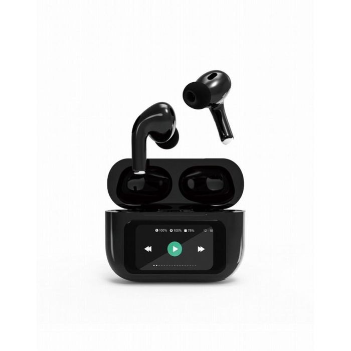 Gembird TWS-LCD-ANC-01-BK Auriculares In-Ear Inalámbricos Bluetooth TWS con ANC, 7h + 8h Batería, para Llamadas y Música, Negro Gembird TWS-LCD-ANC-01-BK Auriculares In-Ear Inalámbricos Bluetooth TWS con ANC, 7h + 8h Batería, para Llamadas y Música, Negro