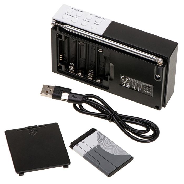 Adler Radio digital AD 1908 PLL FM Bluetooth 5.0, sintonización avanzada, 12,5 x 3 x 7 cm 7
