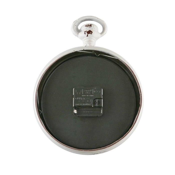 Reloj de Pared Versa Antiques Blanco Acero Vintage 4,5 x 28 x 22 cm 1 Reloj de Pared Versa Antiques Blanco Acero Vintage 4,5 x 28 x 22 cm 1