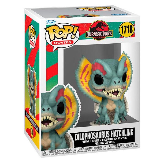 Funko Figura POP Jurassic Park Dilophosaurus Hatchling Vinilo 9cm