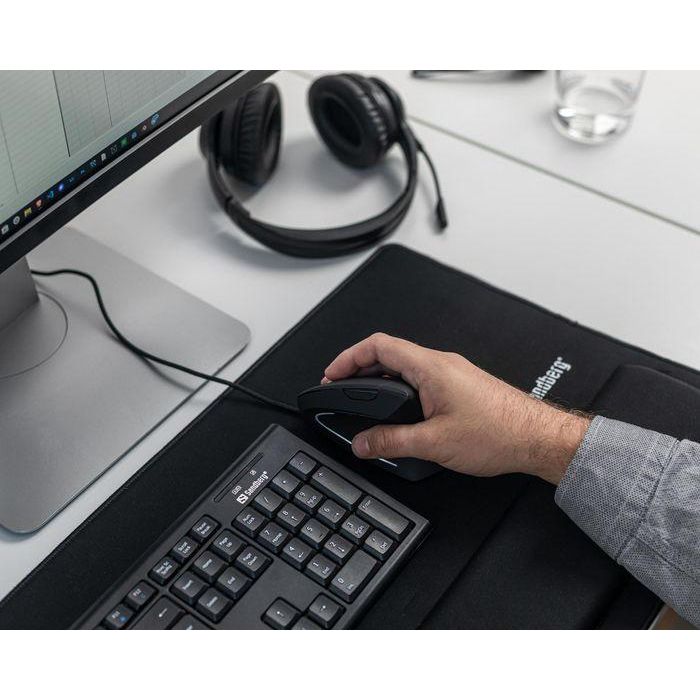 Sandberg Ratón Vertical con Cable Ergonómico para PC - Conexión USB