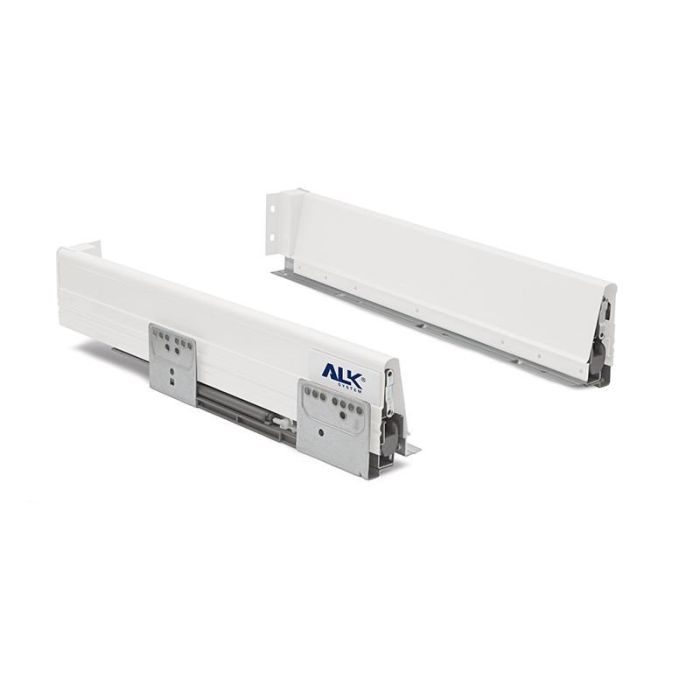 Herrajes Alk Cajon H90 Extraccion Total Blanco 300Mm 0 Herrajes Alk Cajon H90 Extraccion Total Blanco 300Mm 0