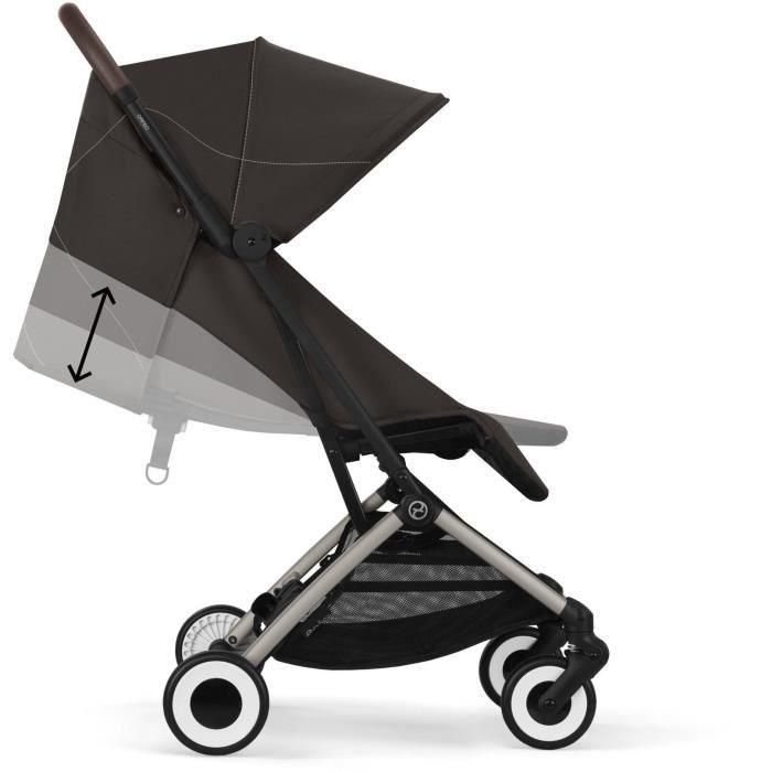 CYBEX - Cochecito ultracompacto y cómodo - ORFEO - 4 ruedas - Marrón Chocolate 1 CYBEX - Cochecito ultracompacto y cómodo - ORFEO - 4 ruedas - Marrón Chocolate 1