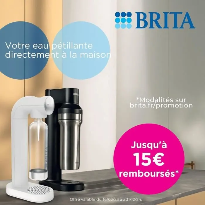 Brita 4006387113193 Máquina de agua con gas sodaONE - Negra Brita 4006387113193 Máquina de agua con gas sodaONE - Negra