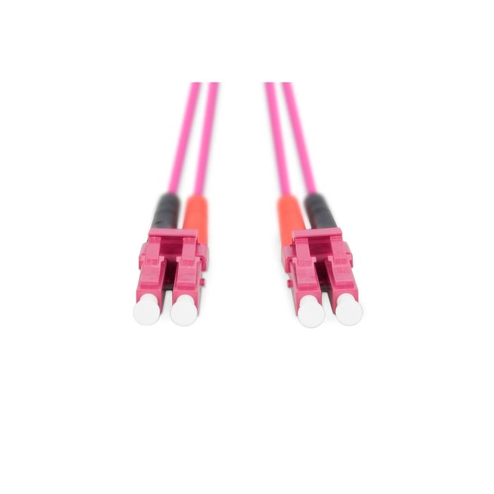 Digitus LWL Patchkabel LC -> LC 1.00m Multimode Duplex OM4 Fibra Óptica Multimodo Violeta 2mm LSZH 3