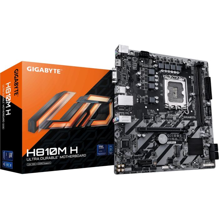 Gigabyte 9MH810MH-00-G10 Placa Base H810M H Socket LGA1851 Intel H810 DDR5 PCIe 4.0 Micro ATX para Intel Core Ultra 2ª Gen 0 Gigabyte 9MH810MH-00-G10 Placa Base H810M H Socket LGA1851 Intel H810 DDR5 PCIe 4.0 Micro ATX para Intel Core Ultra 2ª Gen 0
