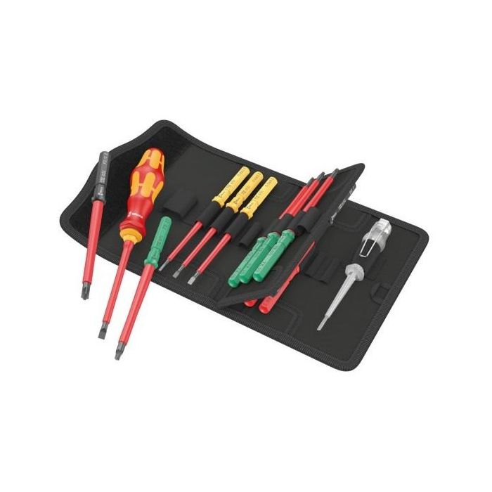Wera 05006607001 Kraftform Kompakt VDE 16 Universal 1 Juego de Destornilladores, 16 piezas
