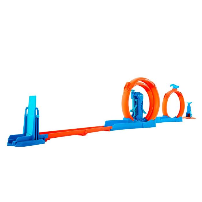 Hot Wheels Jdw39 Pista Triple Loop Track Creator Set con Lanzador, Impulsor y Coche Metálico 1:64, Múltiples Configuraciones +6 Años 4 Hot Wheels Jdw39 Pista Triple Loop Track Creator Set con Lanzador, Impulsor y Coche Metálico 1:64, Múltiples Configuraciones +6 Años 4