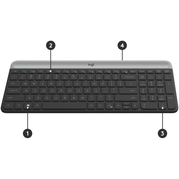 Logitech Combo Teclado y Ratón Inalámbrico Delgado 5 Logitech Combo Teclado y Ratón Inalámbrico Delgado 5